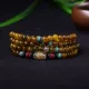 Vòng tay mã não tự nhiên 108 hạt chuỗi hạt cho nam và nữ mô hình gian hàng trang sức gió quốc gia chalcedony sẽ có nguồn gốc