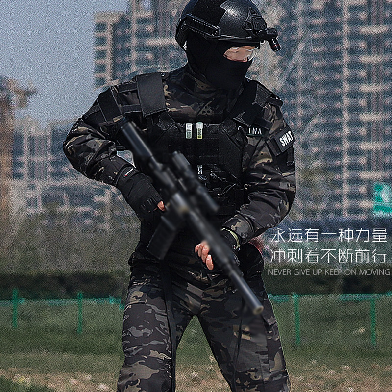 Second-generation dark night Russian military camouflated suit men's outdoor expansion team Jianjun CS Tactical genuine wear and speed dry clothes