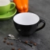 Cốc miệng rộng Cốc cà phê Màu gốm men 300ml Latte Coffee Cup Professional Latte Coffee Cup Cup Cappuccino Cup và Saucer - Cà phê