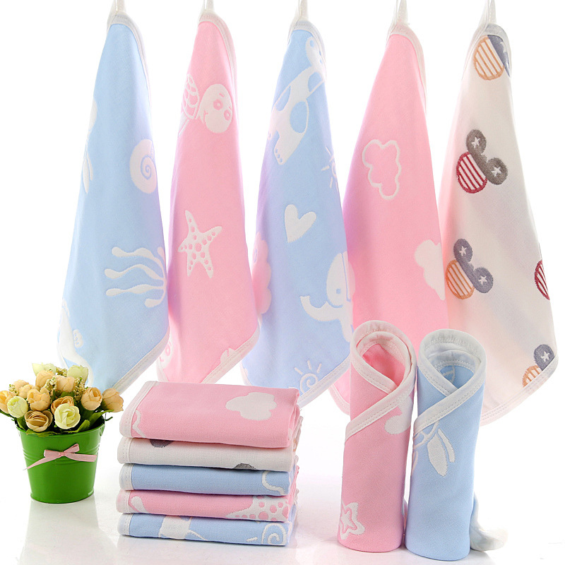 Clear Cabin Baby Pure Cotton Cotton Cloth Wash Face Towels Newborn Baby's Baby Fang Towel Super Soft Water Towels Towel Face Towels