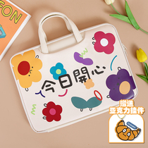  HaloStudio original flower is suitable for Apple Dell notebook bag 13 3 14 15 6-inch computer bag
