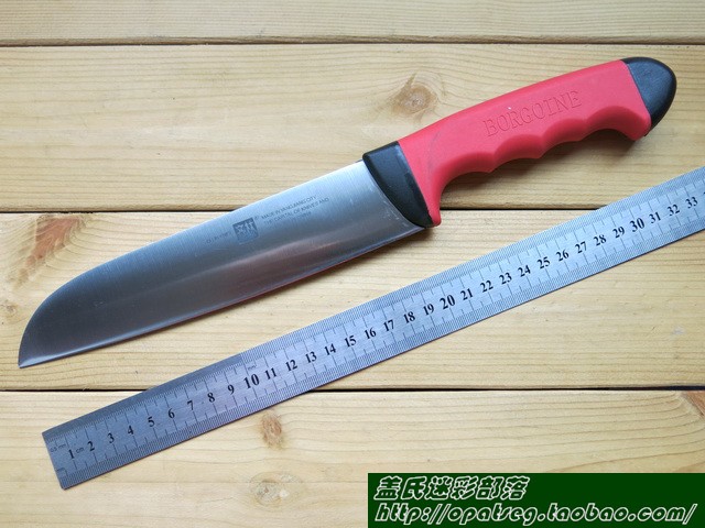 GrapesFish stainless steel plastic handle outdoor kitchen knife bread knife butter knife watermelon knife sheathless