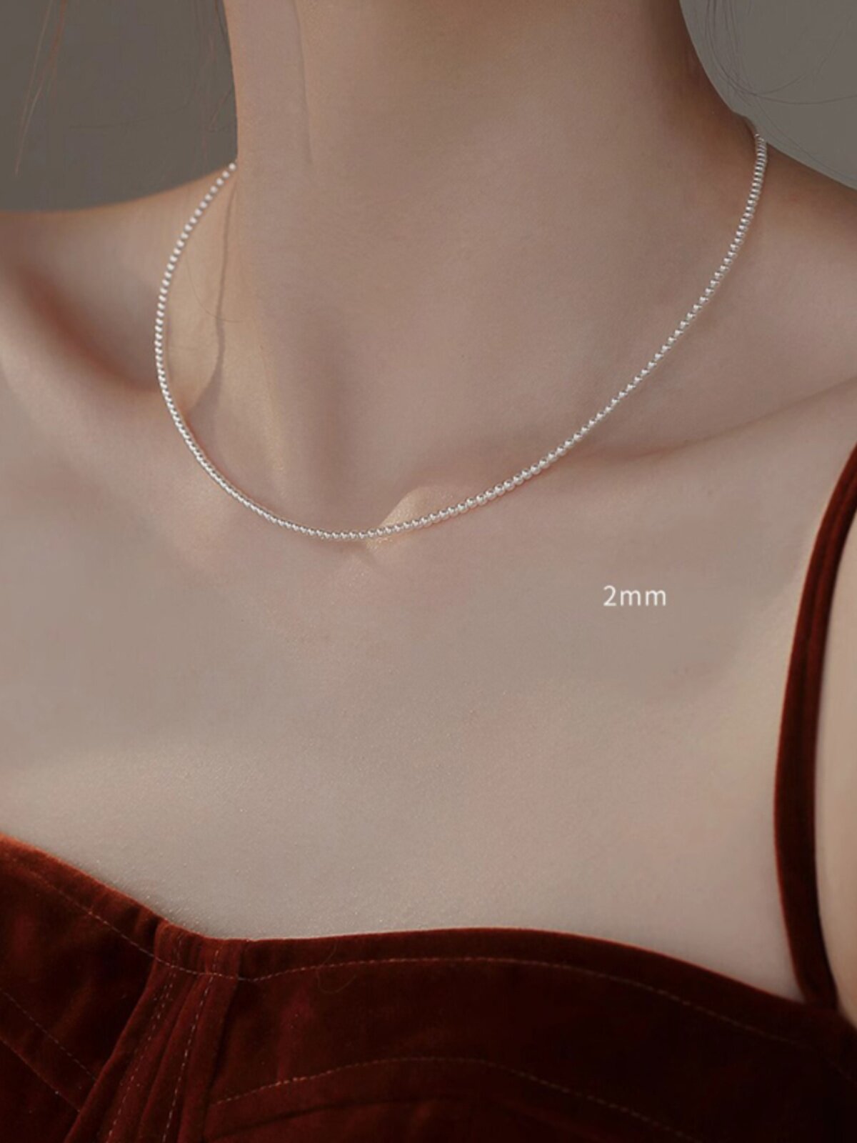 Ultra-Fine Millet Bead Pearl Necklace Baby Pearl Shijia Pearl Necklace Pearl Choker Women's Clavicle Chain Necklace Accessories