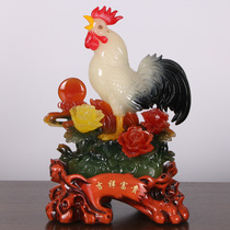 Auspicious rich Zhaocai Rooster decoration crafts Zodiac chicken home feng shui wine cabinet decoration business gift