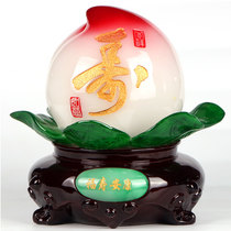 Fushou Ankang Shou peach ornaments elder birthday birthday gift 60 80 send parents old people creative birthday gift
