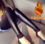 Bà bầu quần mùa đông quần bút chì dày nhung vàng Phụ nữ mang thai đáy quần cao co giãn Tự sướng cho bà bầu nâng bụng quần bầu mùa hè