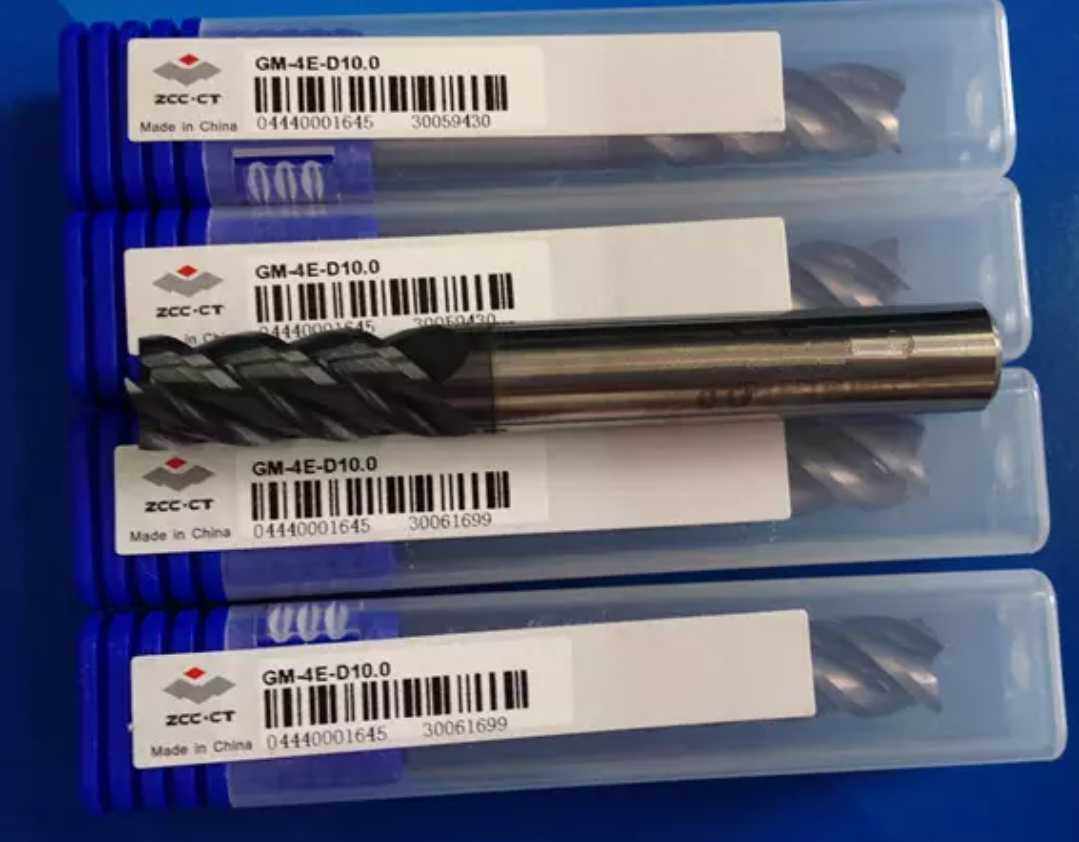Four-edged straight shank flat head tungsten steel upright milling cutter GM-4E-D10 0 integral hard alloy-Taobao