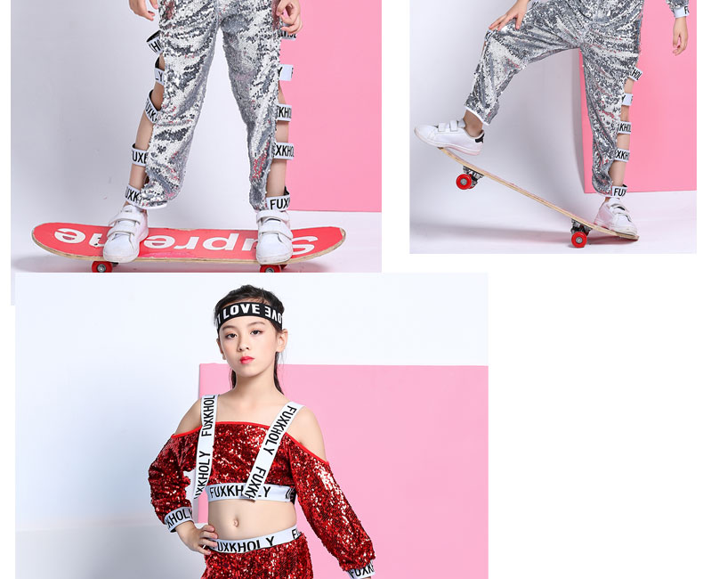 Trang phục Giáng sinh cho trẻ em, trang phục Giáng sinh, biểu diễn mẫu giáo, bé gái, nhảy jazz, sequin, biểu diễn, khiêu vũ đường phố thời trang trẻ em nam