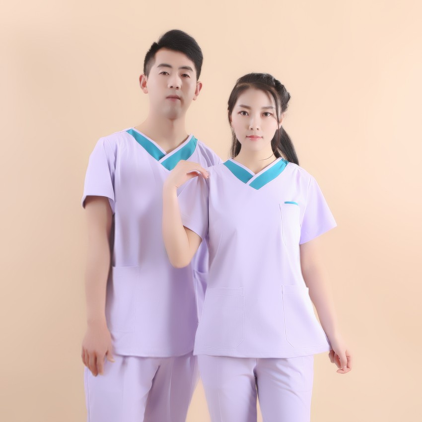 Nurse ICU wash hands, wash hands, brush hands, short-sleeved summer clothes, doctor, dentist, dentist, two-piece uniform