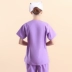 Quần áo y tá mới nữ phong cách Hàn Quốc rửa tay quần áo mùa hè bàn chải tay quần áo ngắn tay xẻ miệng phù hợp với quần áo làm việc NP-70 - Bộ đồ