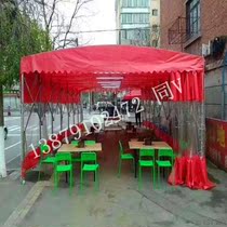 Pull-up parking shed push-pull canopy shrinkage activity shed logistics shed warehouse steel structure push-pull shed temporary