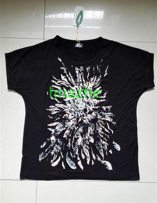 Ex-gratia Peaks Lady T-shirt Short Sleeve Vest Printed 2231 Bamboo fiber