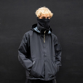 Njwn J101-Gt Functional Basic Outdoor Windproof and Waterproof Stand-Up Collar Hooded Jacket, Not Acronym