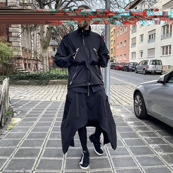 Njwn Sk30-Ds Multi-Pocket Zipper Functional Pants Skirt Loose Waterproof Casual Long Pants for Men, Not Acronym