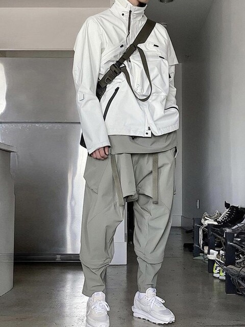 Njwn P30A-Ds Multi-Pocket Zipper Functional Workwear Warrior Waterproof Cropped Pants for Men, Not Acronym