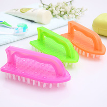 Laundry brush Multifunctional cleaning brush color plastic with handle shoe brush does not hurt clothes brush creative iron brush