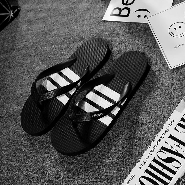 Mùa hè mới flip flops người đàn ông giản dị của bãi biển giày không trượt cá tính dép phẳng và dép thời trang giày