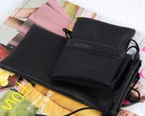  Special offer Black leather waterproof glasses bag thickened and velvet sunglasses Sunglasses bundle pocket Jewelry storage bag