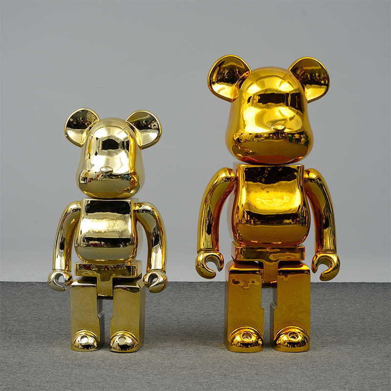 Commercial Beauty Chen Online Red Building Block Bears Great Swing Piece Fun Trend Clothing Store Hotel Clubhouse Display Props