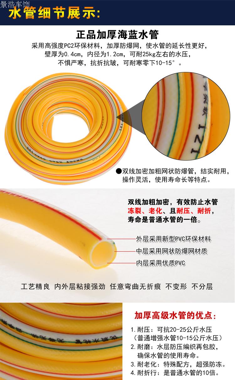 Hộ gia đình áp lực cao rửa xe súng nước nổ vòi bàn chải xe ào ạt nước súng ống áp lực rửa xe cung cấp dụng cụ - Sản phẩm làm sạch xe chổi lau rửa xe ô tô
