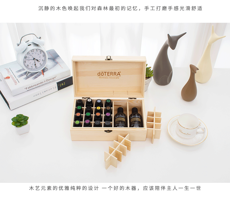 Hộp lưu trữ tinh dầu cao cấp Dotray Hộp thông minh 36 chai Hộp gỗ 5ml-15ml lưu trữ tinh dầu - Tinh dầu điều trị tinh dầu thơm