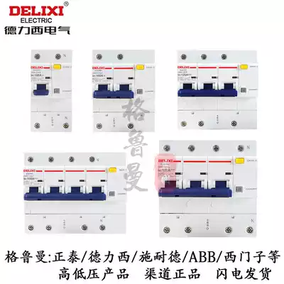 Delixi Leakage Circuit Breaker HDBE-125LE 1P N 2P 3P 3P N 4P 80A 100A 125A