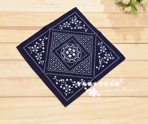 Blue Printed Cloth Crafts, Decorative Cloth, Tea Canister Sealing Cloth, Pure Cotton Tea Table Cloth, Tie-Dye Square Tow