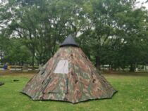 2020 new Amazon factory direct sales foreign trade export camouflage indian 3-4 people single-layer tent camping