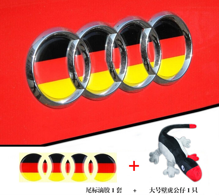 Audi tail label drop glue decoration car A1 A1 A3 A3 A5 A5 A7 A7 Q5 Q5 TT modified glue patch