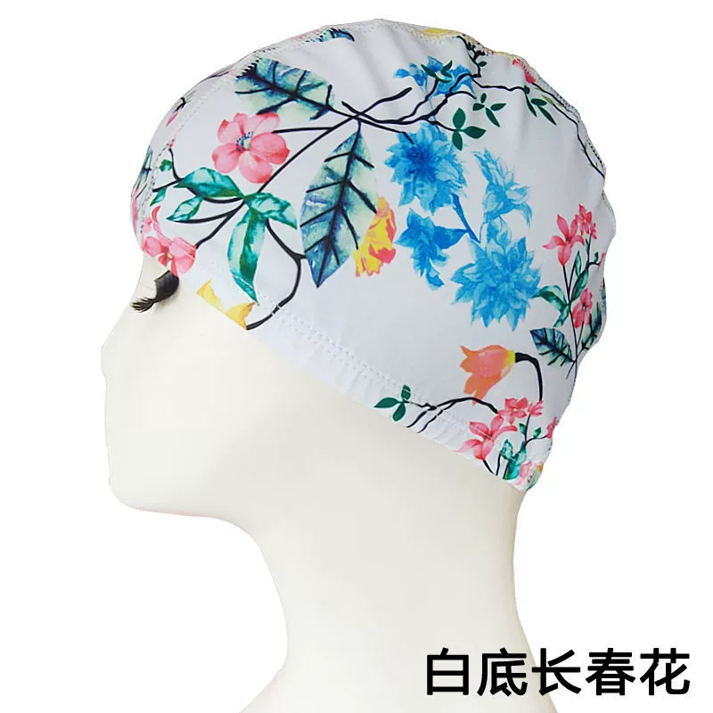 mũ bơi cho nữ Mũ bơi vải cao cấp mới 2023 dành cho nữ, mũ bơi dài vải nylon co giãn cực lớn không co giãn Mũ bơi nam nữ người lớn mũ bơi che tai mũ bơi bịt tai