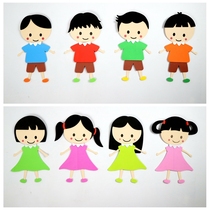 Kindergarten decoration wall corner layout combination wall stickers boys and girls wall stickers classroom environment layout theme