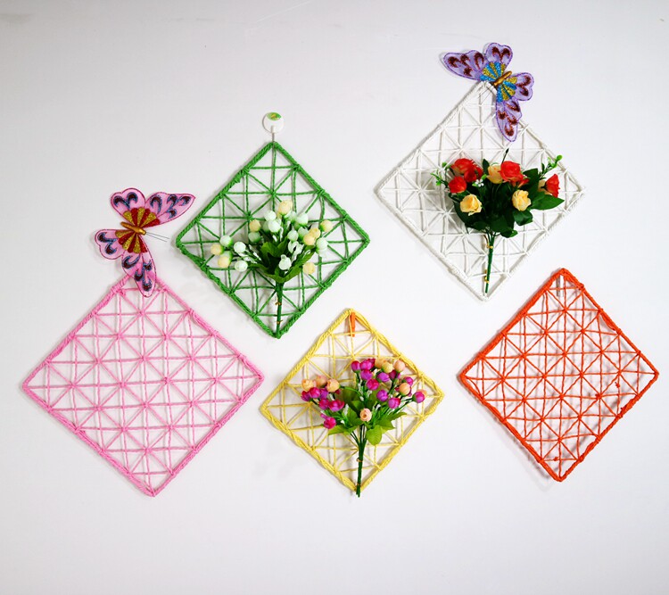 Pastoral style bouquet wall decoration home kindergarten school creative plant corner layout wall decoration hanging