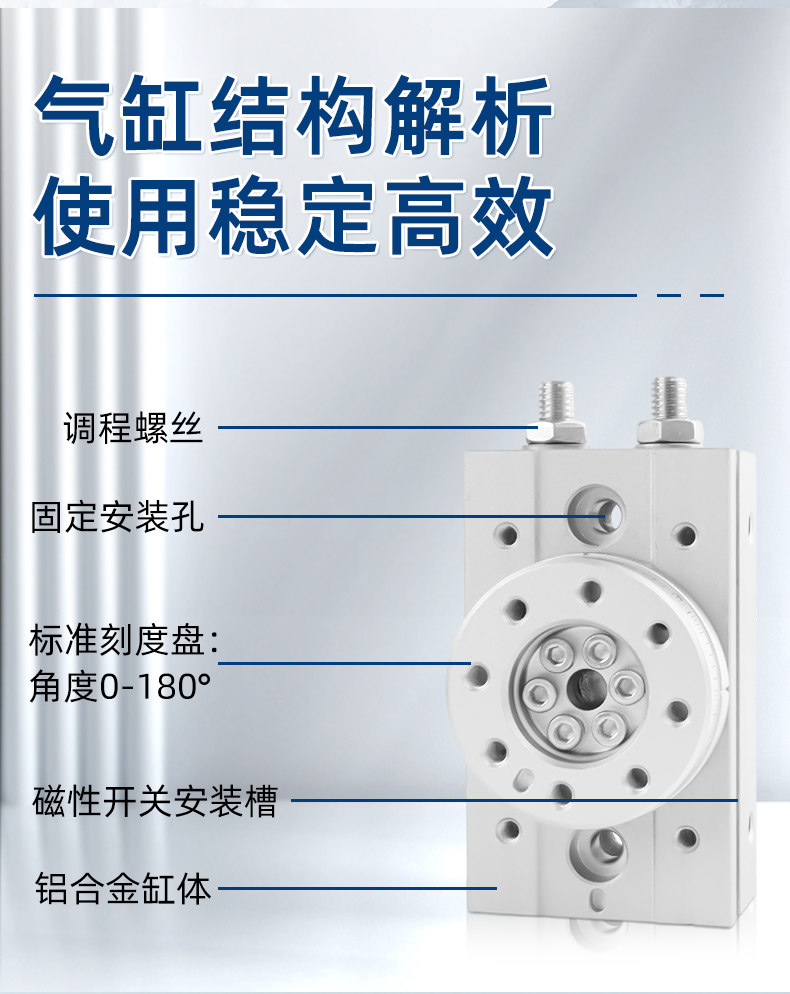 Цилиндр 凌扬旋转气缸180度90度可调摆动机械手摆台msqb-10a/20a/30a/50ar Sunplus