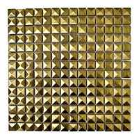 Золотая матовая поверхностная пирамида 20 мм частицы