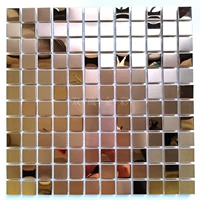 Розовое золото, зеркальный эффект, 23mm