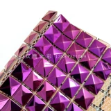 Металлическая пирамида из нержавеющей стали, серебряная мозаика, зеркальный эффект