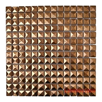 Пирамида, розовое золото, 20mm