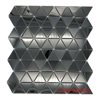 Черный рисунок 70%+черное зеркало 30% треугольная плоскость 10 таблеток/квадрат