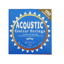 6 set of folk acoustic guitar strings one string and two string guitar accessories complete set of folk acoustic guitar strings