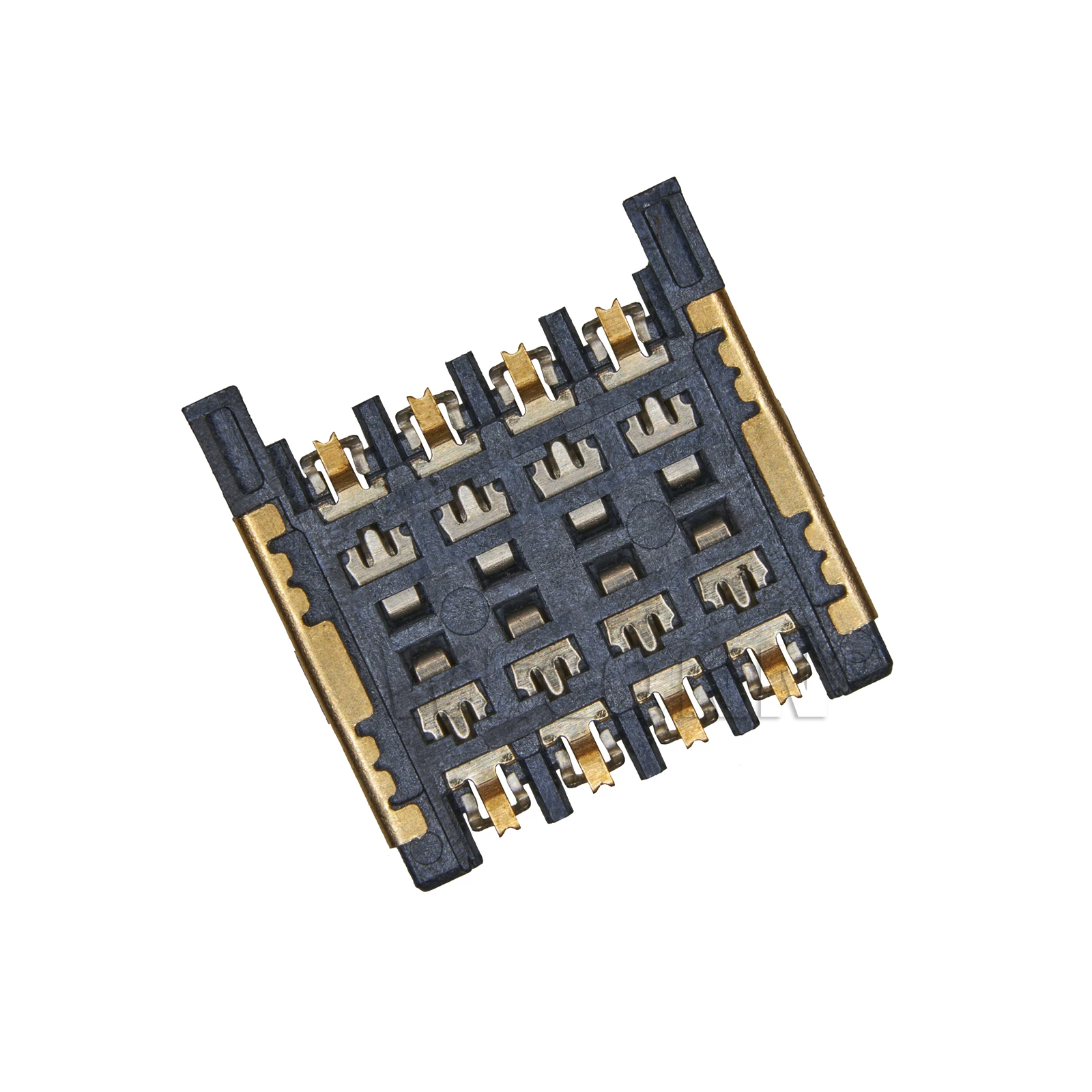 MICRO SIM держатель для сим‑карты вставной 6Pin позолоченный высота 2.4H термостойкий держатель коннектора для мобильного телефона средней карты
