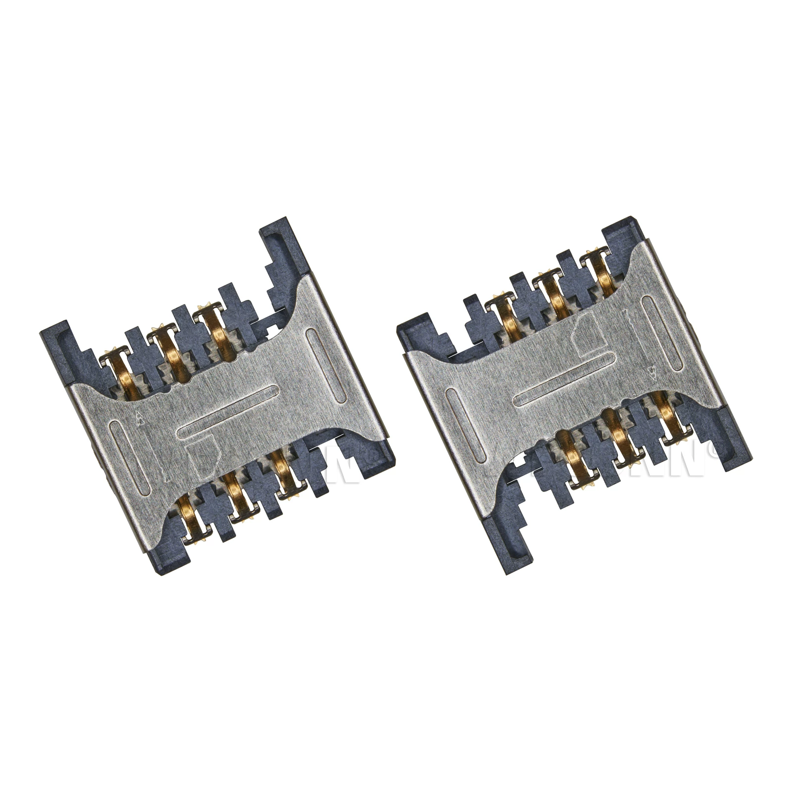 MICRO SIM держатель для сим‑карты вставной 6Pin позолоченный высота 2.4H термостойкий держатель коннектора для мобильного телефона средней карты