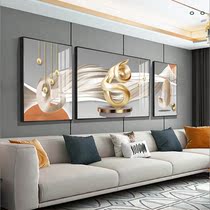 Entrance Xuanguan Decoration Nordic Light Lavish Sofa Background Wall Hanging Painting High-end Atmosphere Abstract Triple Murals