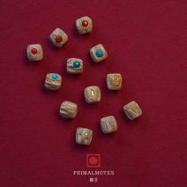 (produced by dust) Baixiang seed Wen play hand string beads accessories silver nail turquoise with gold nail hand inlay