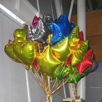 Imported 18 inch American anagram star aluminum film balloon wedding birthday decoration five-pointed star aluminum foil balloon