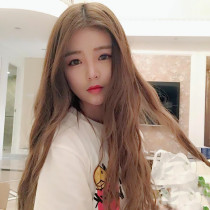 Real hair wig u-shaped half-head cover whole wig real hair half-head cover wig female long curly hair corn perm u-shape