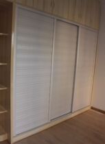 Full house Custom Bedroom Overall Wardrobe Moving Door Custom Pvc Wood Wood Door Modern Minimalist Wardrobe Door Mobile Door