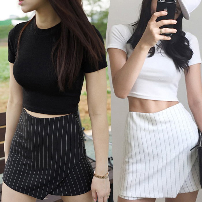 Spring and Summer High-Waisted Tight-Fitting Jazz Dance Short Top That Shows the Chest and Exposes the Navel, with a Slightly Naughty Style, Short-Sleeved T-Shirt That Exposes the Belly Button Spring and Summer High-Waisted Tight-Fitting Jazz Dance Short Top That Shows the Chest and Exposes the Navel, with a Slightly Naughty Style, Short-Sleeved T-Shirt That Exposes the Belly Button