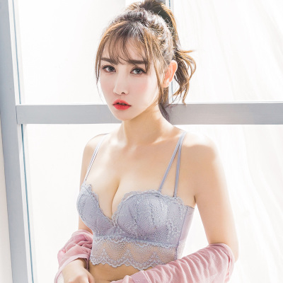 Thép miễn sexy ren hoa áo ngực bộ tập hợp thở ít áo ngực breastsuits thể điều chỉnh.