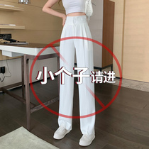 Suit wide leg pants women Summer thin high waisted 2021 New straight pants loose slim casual long pants