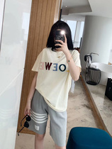 Four Bars Ice Wire Knit Sports Shorts Women 2021 New Summer Thin casual loose lovers 50% mid pants